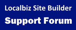 Localbiz Site Builder Support Forum Localbiz Site Builder Support Forum